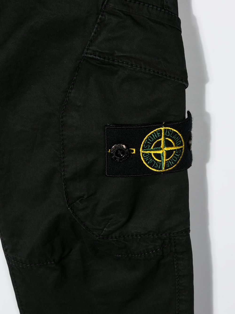 фото Stone island junior брюки карго с нашивкой-логотипом