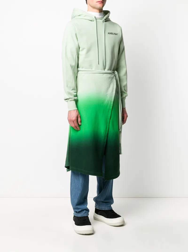 Ambush Hooded Dress In Green