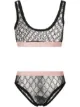 Image 1 of Gucci tulle jacquard bra set
