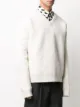 Marni ribbed knit v-neck jumper