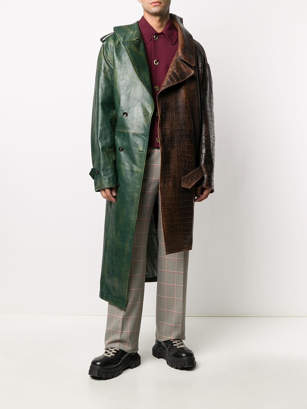 фото Marni asymmetric deconstructed trench coat