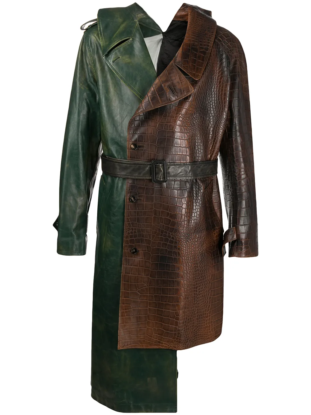 фото Marni asymmetric deconstructed trench coat