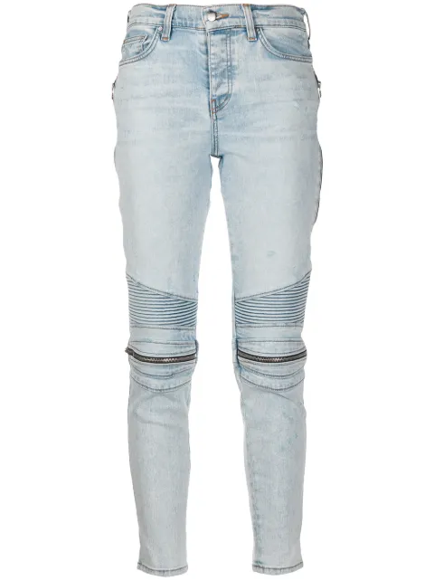 AMIRI Zip Detail Biker Jeans - Farfetch