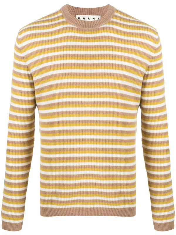 striped crew neck jumper