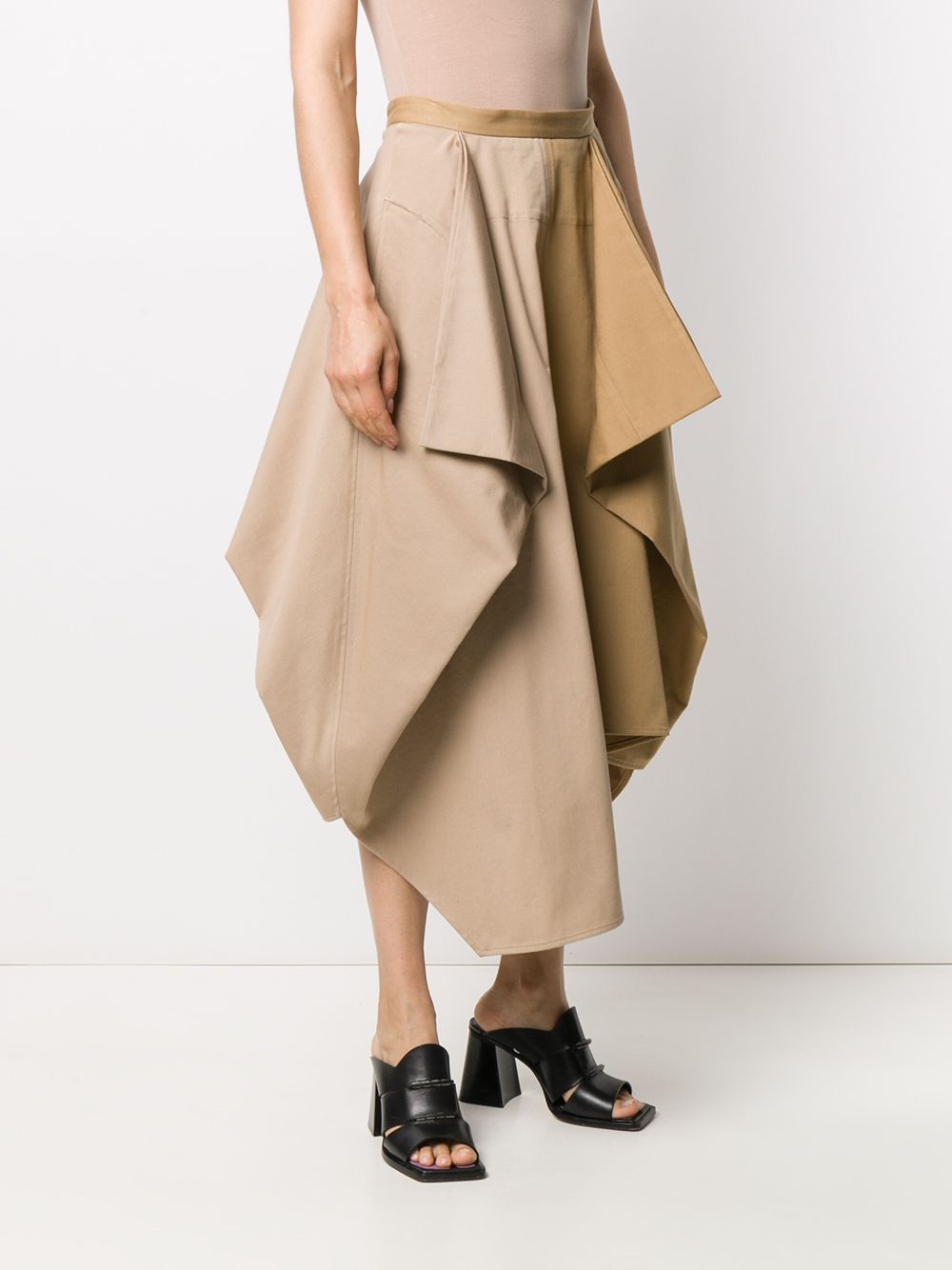 фото Loewe draped colour-block skirt