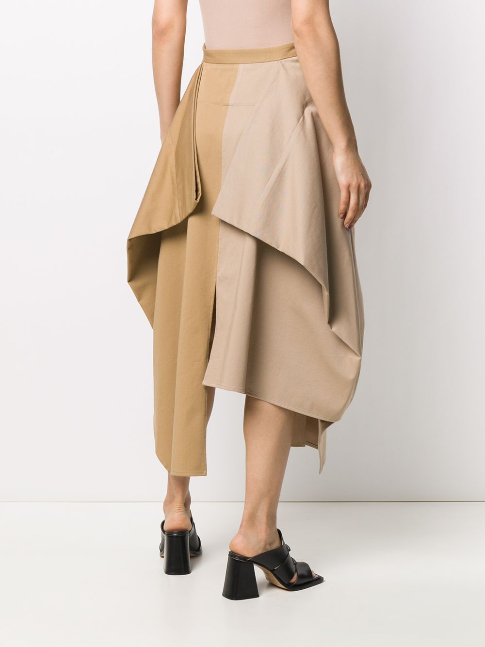 фото Loewe draped colour-block skirt