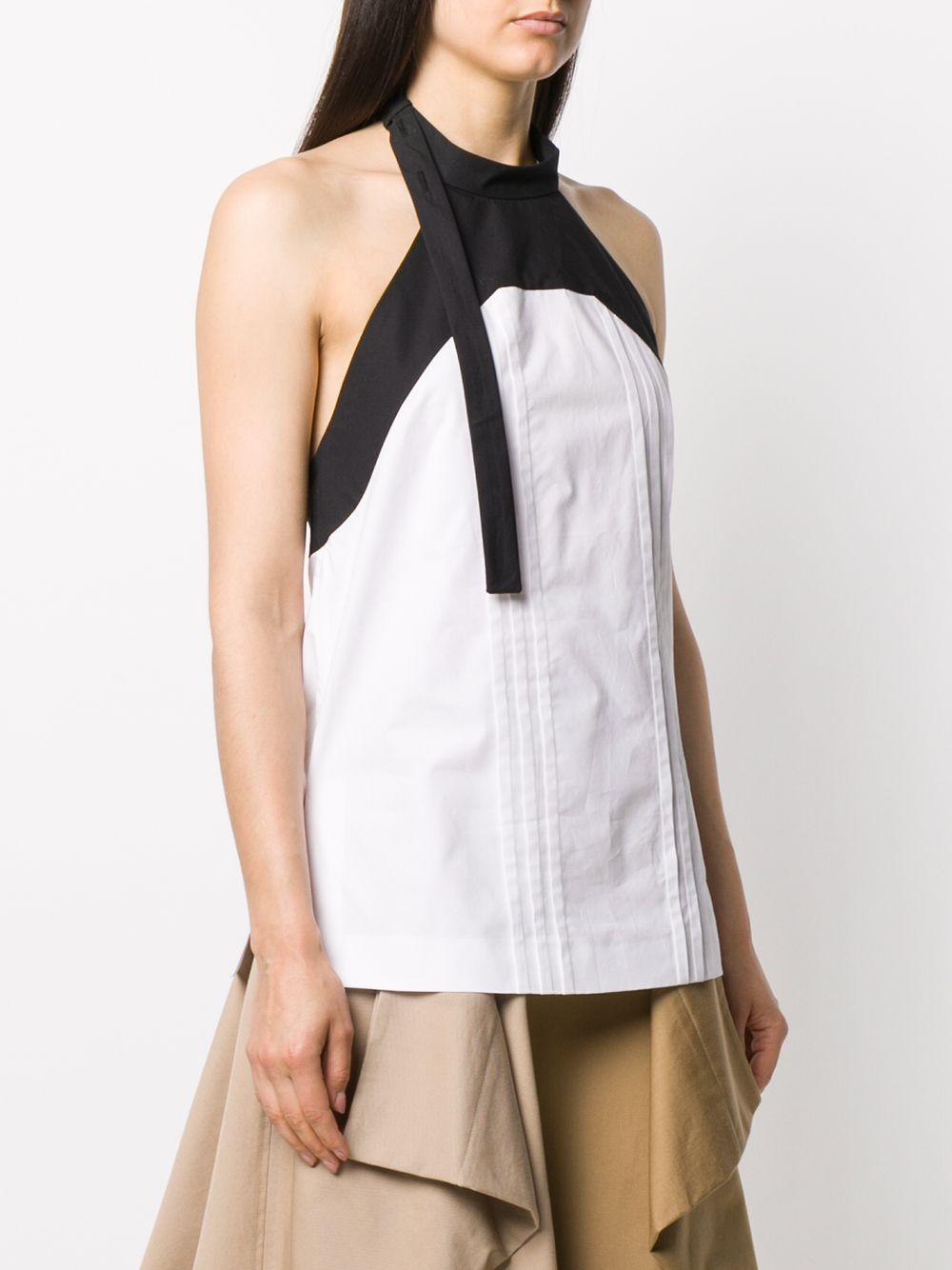 фото Loewe pleated halterneck blouse