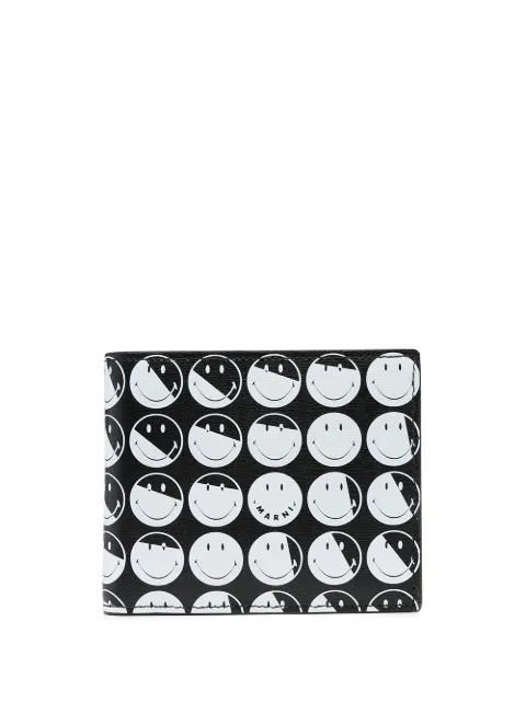 MARNI SMILEY FACE BI-FOLD WALLET