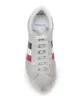 Moncler baskets rayées à effet usé