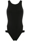 Brigitte strappy high cut leg swimsuit - Black