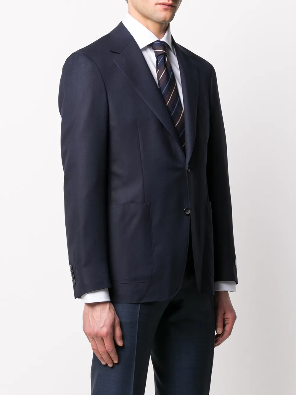  Canali Schmales Sakko   Blau 