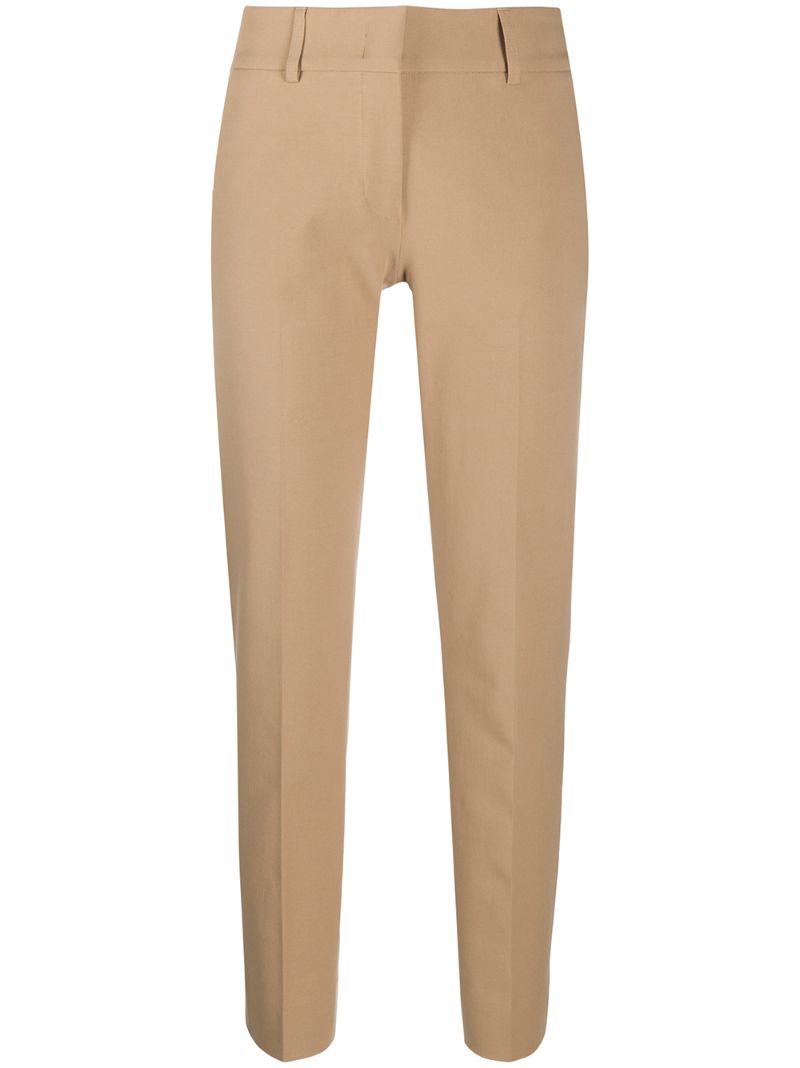 Shop Piazza Sempione Slim-fit Tapered Trousers In Neutrals