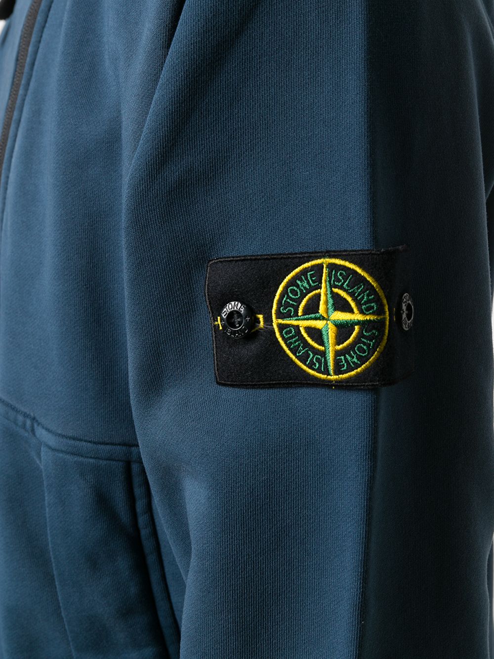 фото Stone island толстовка на молнии с капюшоном