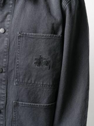 patch-pocket denim jacket展示图