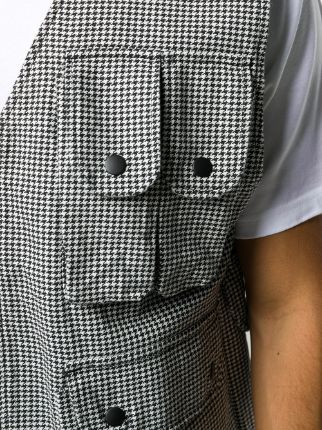 houndstooth utility gilet展示图