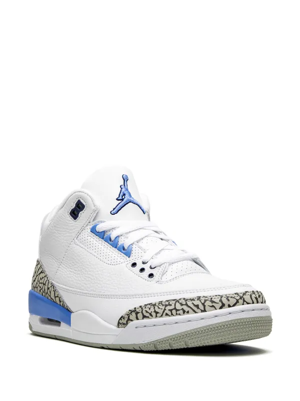 all white jordan 3