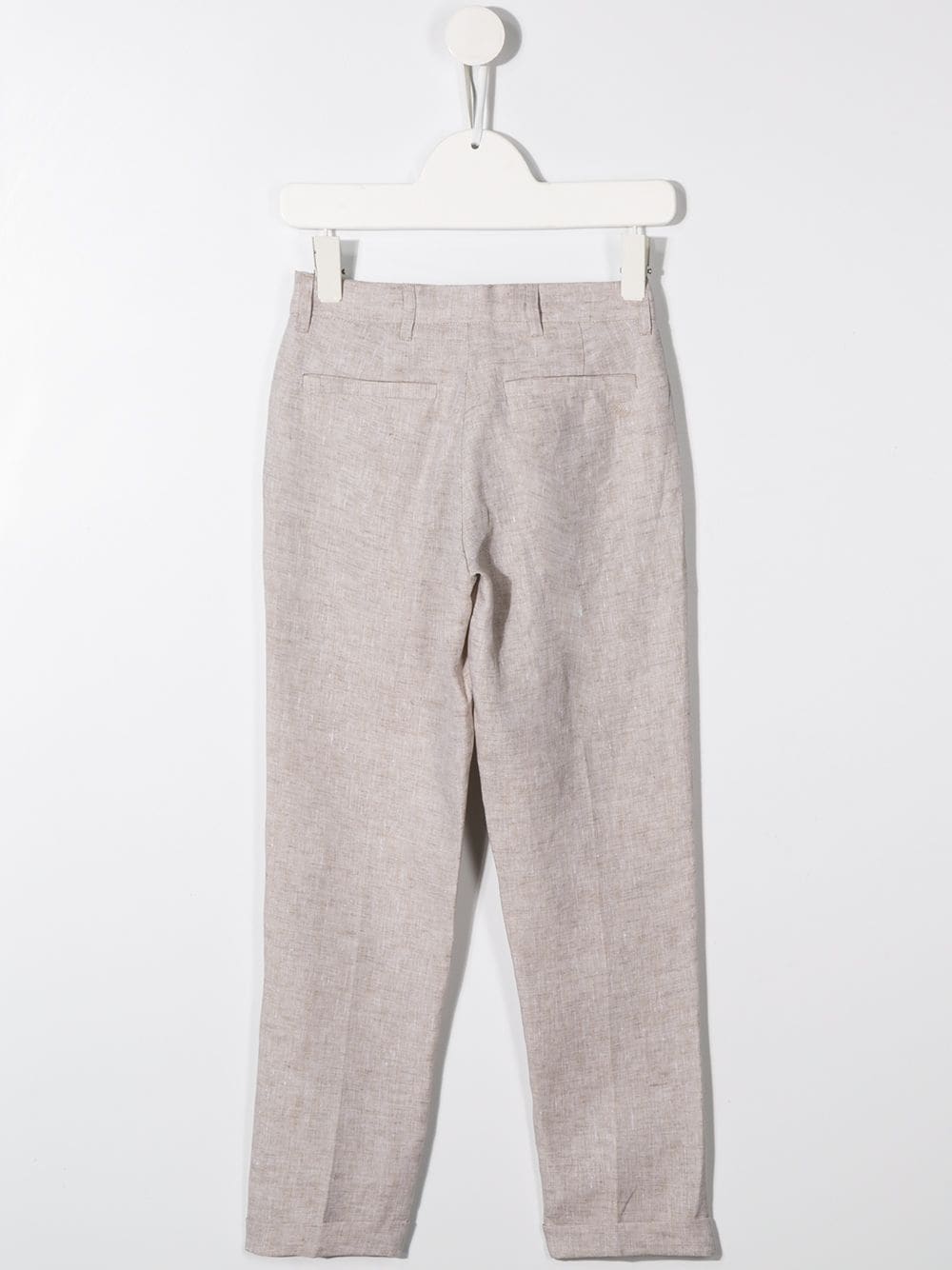 Shop Fay Pleated Detail Tailored Style Trousers In Neutrals