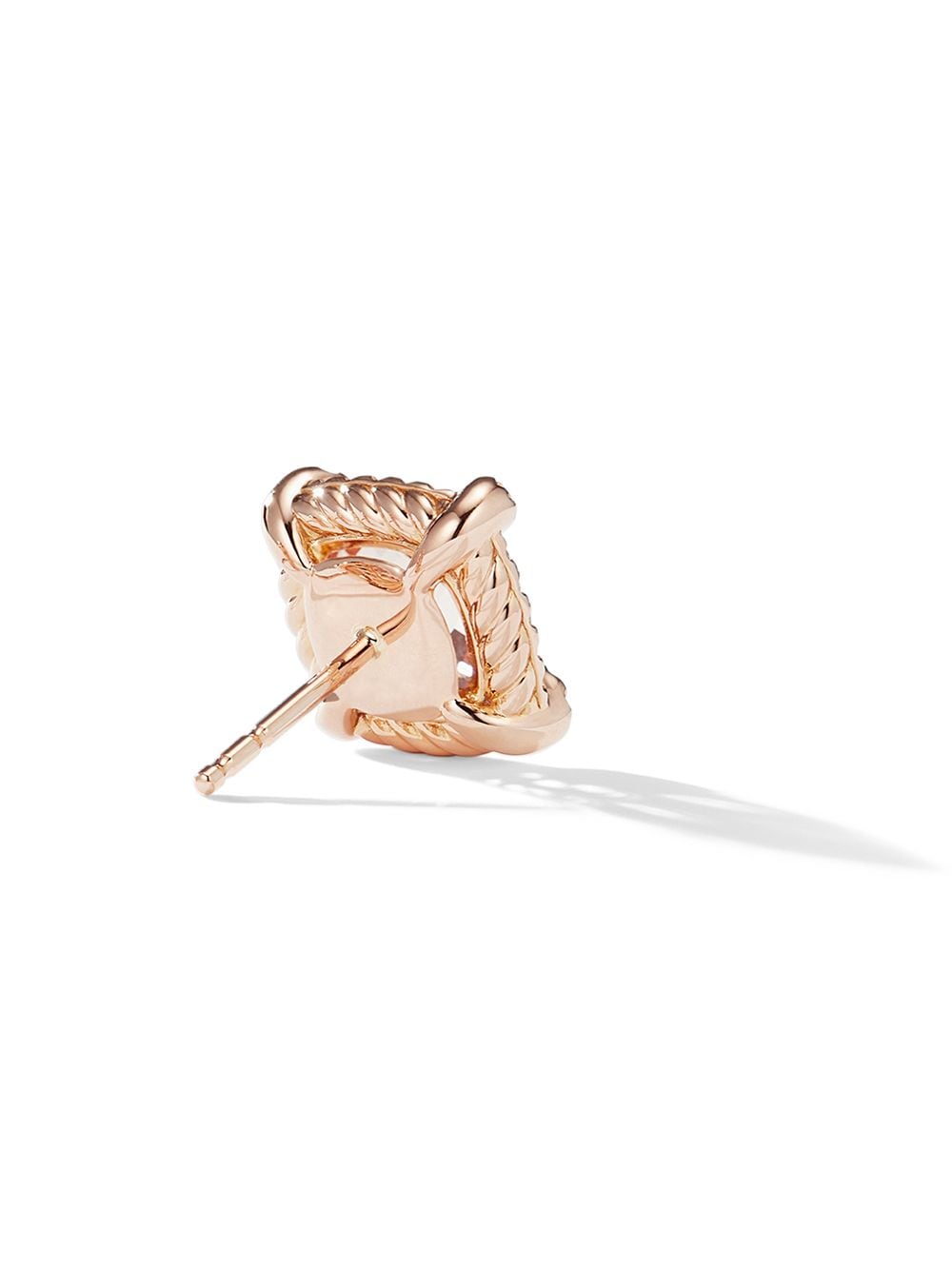Shop David Yurman 18kt Rose Gold Chatelaine Morganite And Diamond Stud Earrings In D8ramodi
