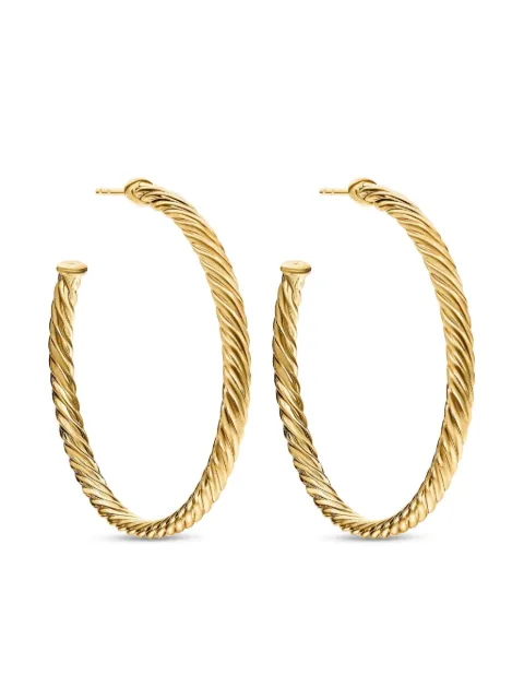 David Yurman arracadas Cablespira en oro amarillo de 18kt
