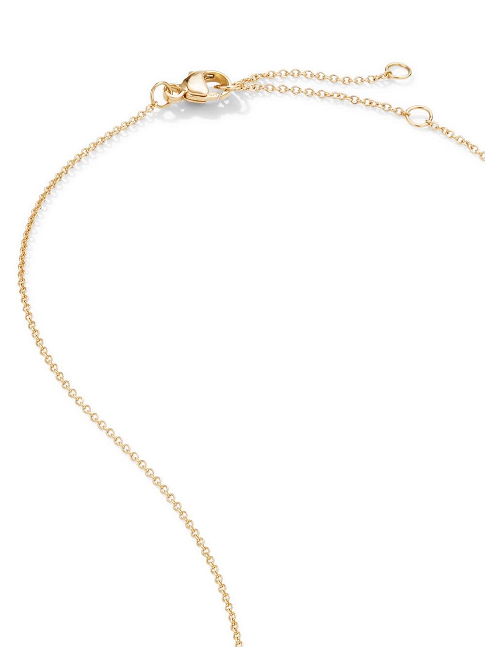 Shop David Yurman 18kt Yellow Gold Cable Collectibles Heart Diamond Necklace In D88adi