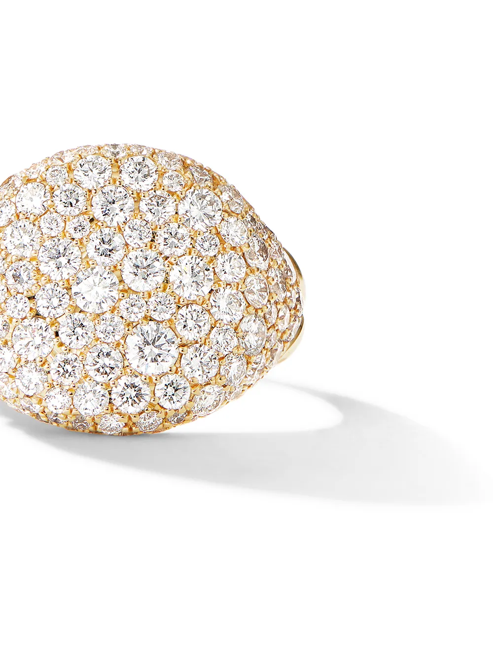 фото David yurman золотое кольцо chevron pavé с бриллиантами