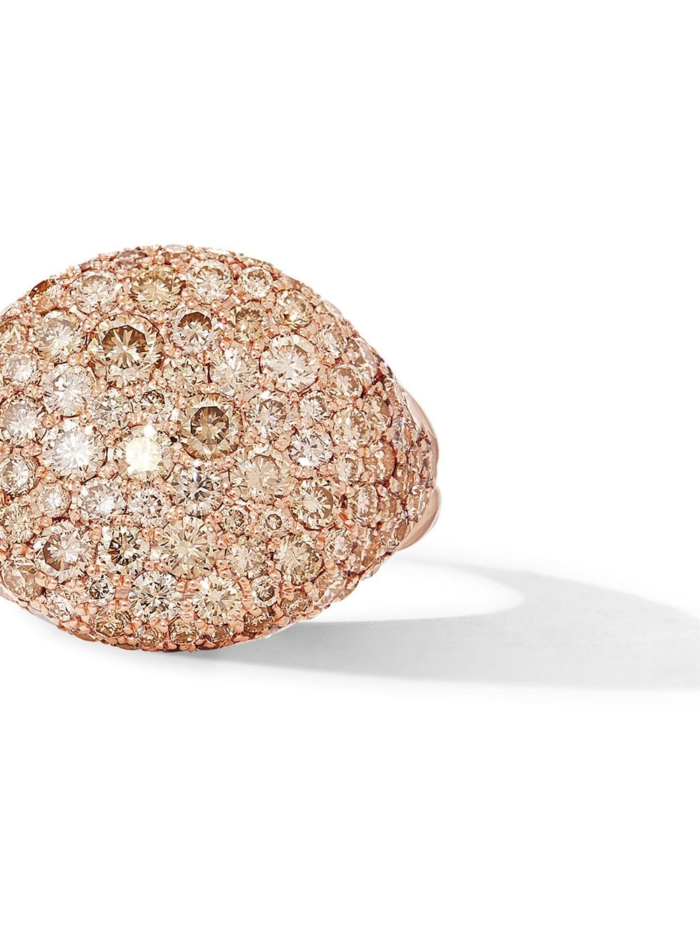 фото David yurman золотое кольцо chevron pavé с бриллиантами