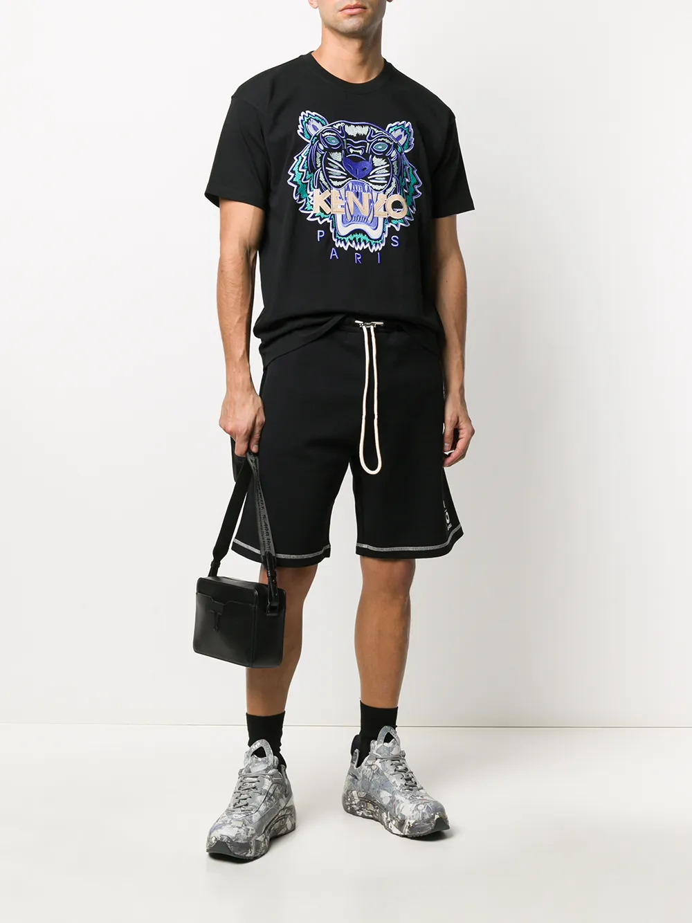 фото Kenzo спортивные шорты с вышивкой