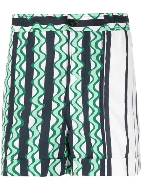 Neil Barrett abstract-print swim shorts