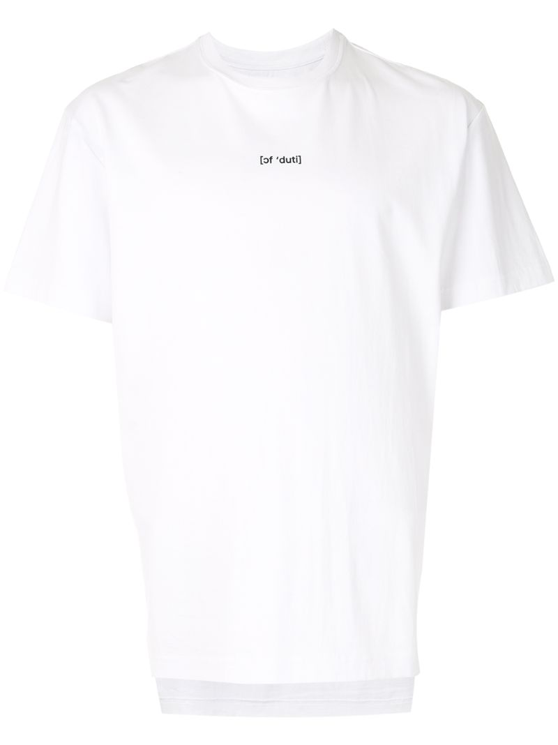 Off Duty Logo Print T-shirt In White