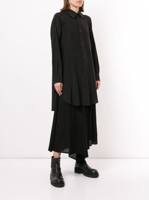 Yohji Yamamoto Oversized long-sleeve Shirt - Farfetch