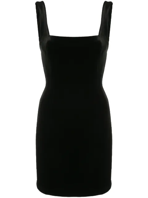 bec and bridge black velvet dress