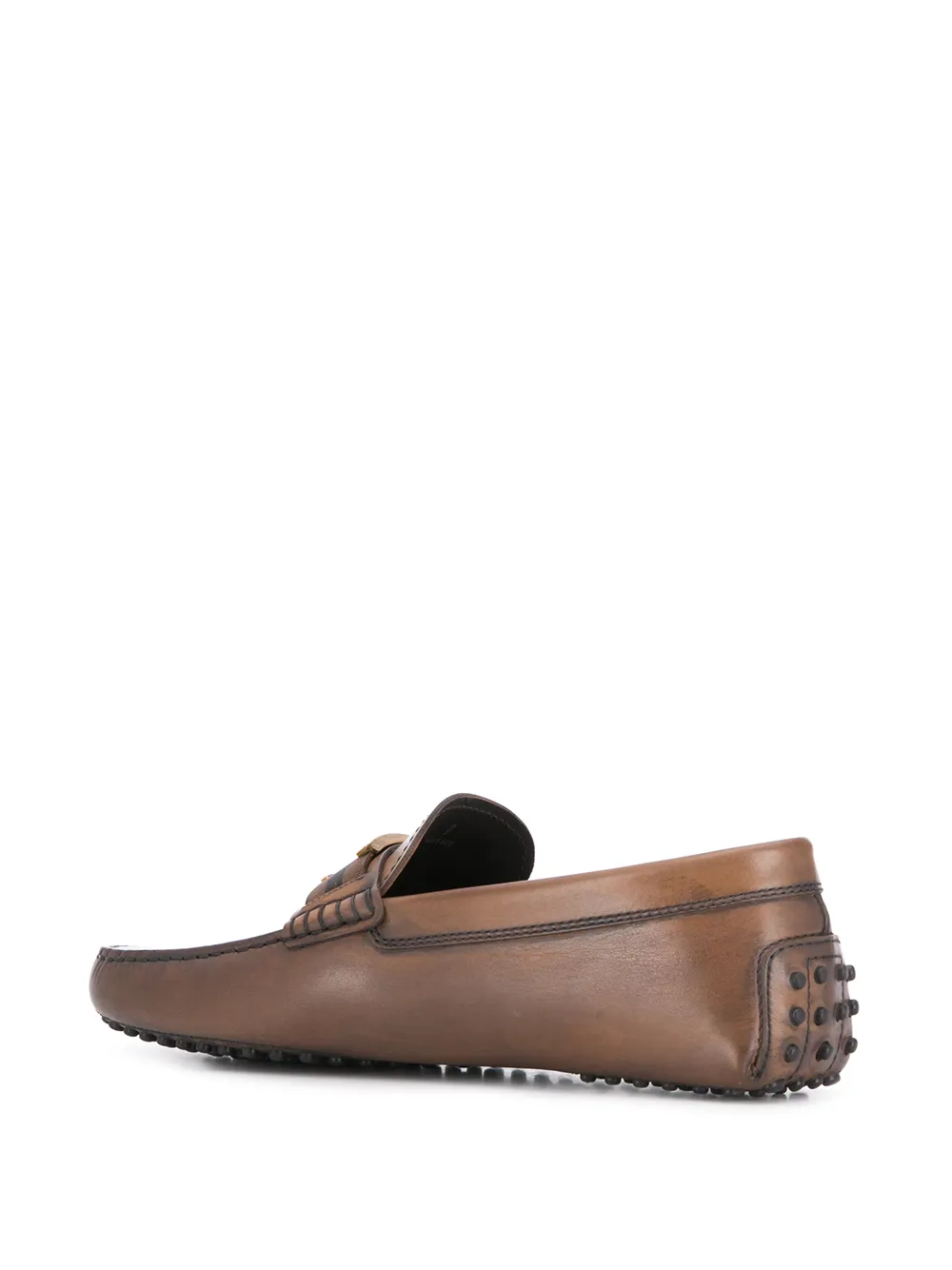 Tod's Loafers met T-plakkaat Bruin