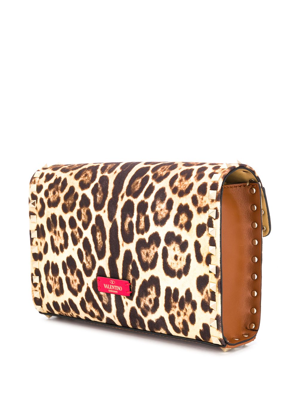 фото Valentino сумка на плечо valentino garavani rockstud с леопардовым принтом