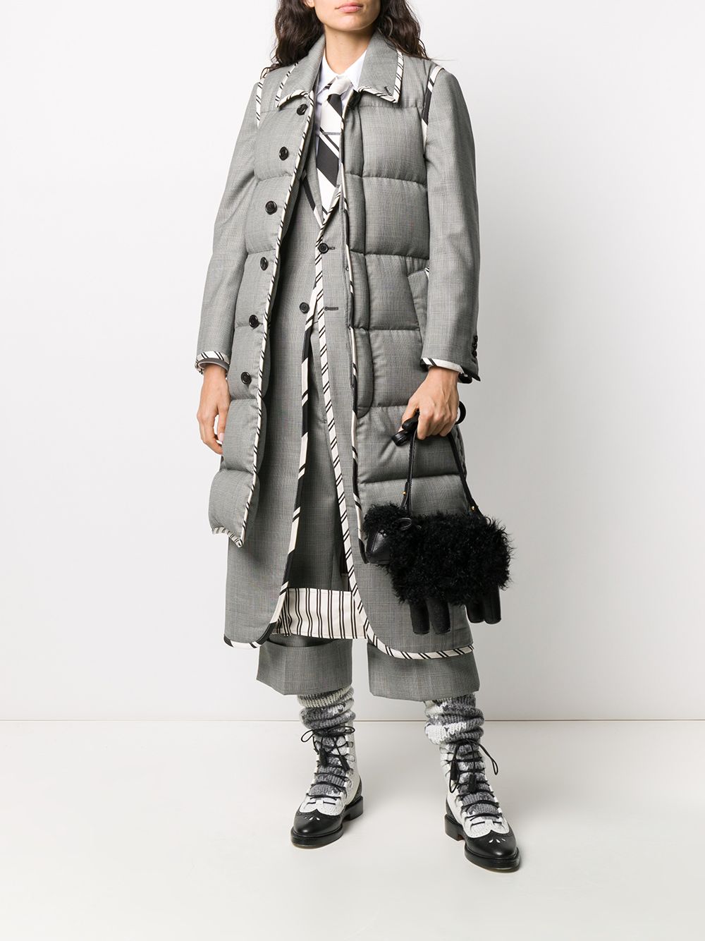 фото Thom browne пальто с заниженной линией талии