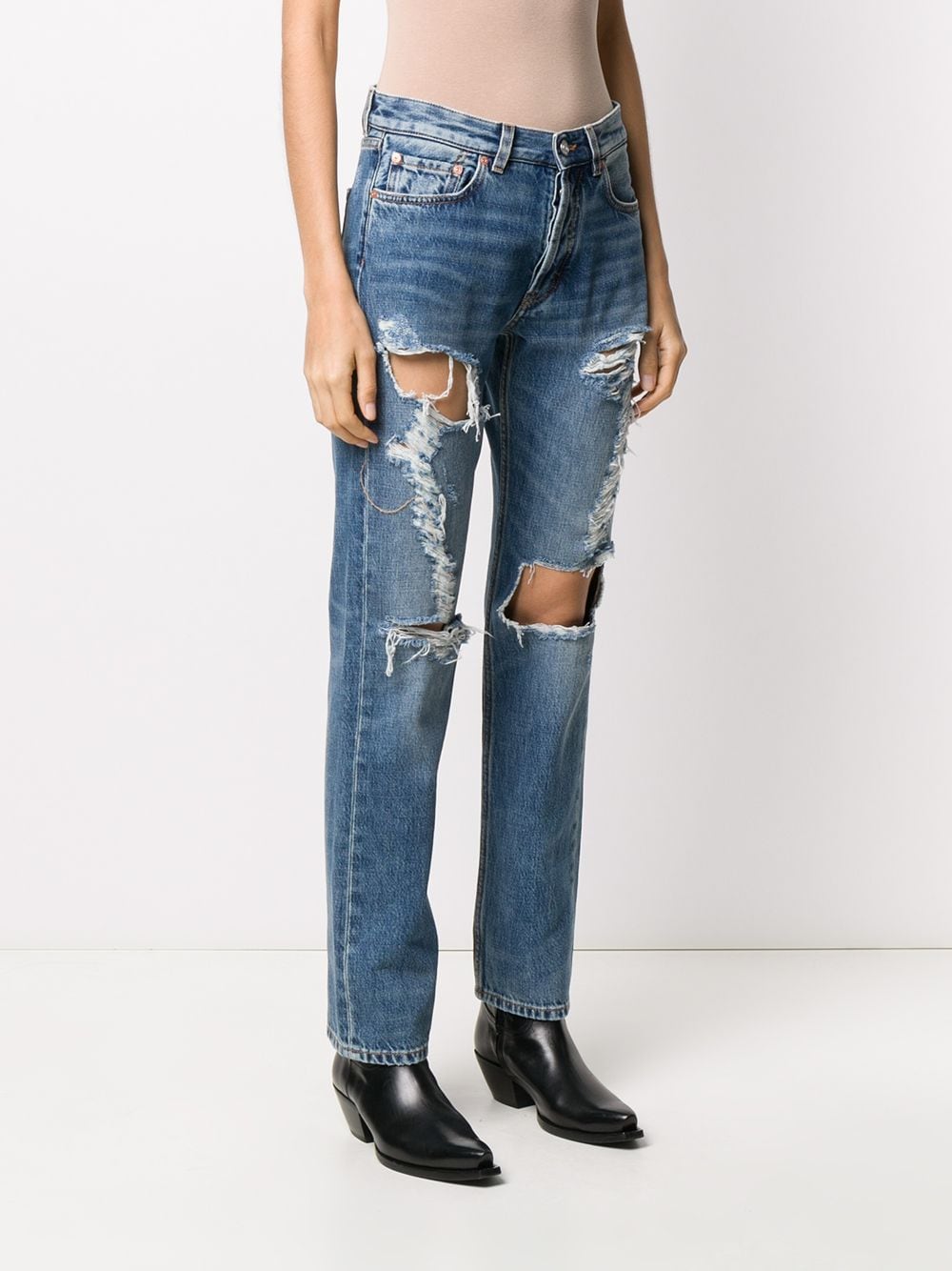 Givenchy Ripped Distressed Jeans - Farfetch