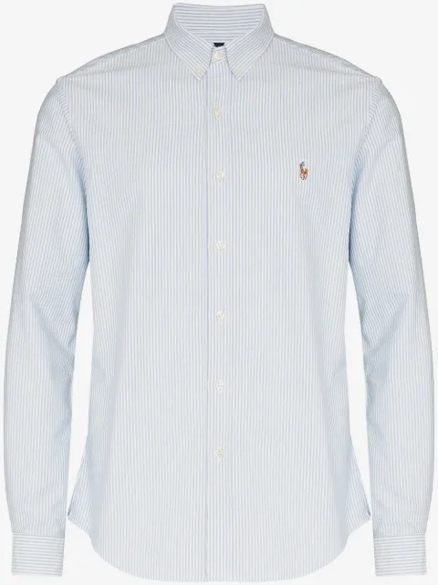 Polo Ralph Lauren logo-embroidered striped shirt