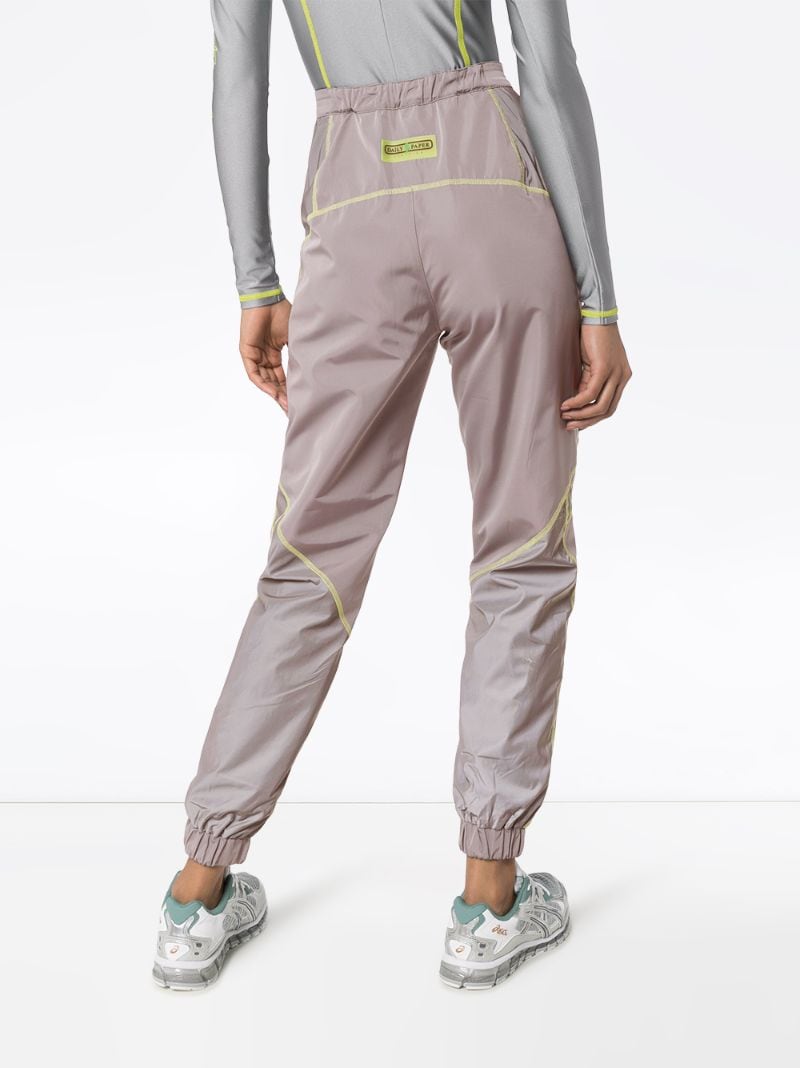 Shop Daily Paper Reflective Track Pants In Grey