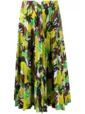 Valentino Garavani Monkey Forest pleated midi skirt - Green