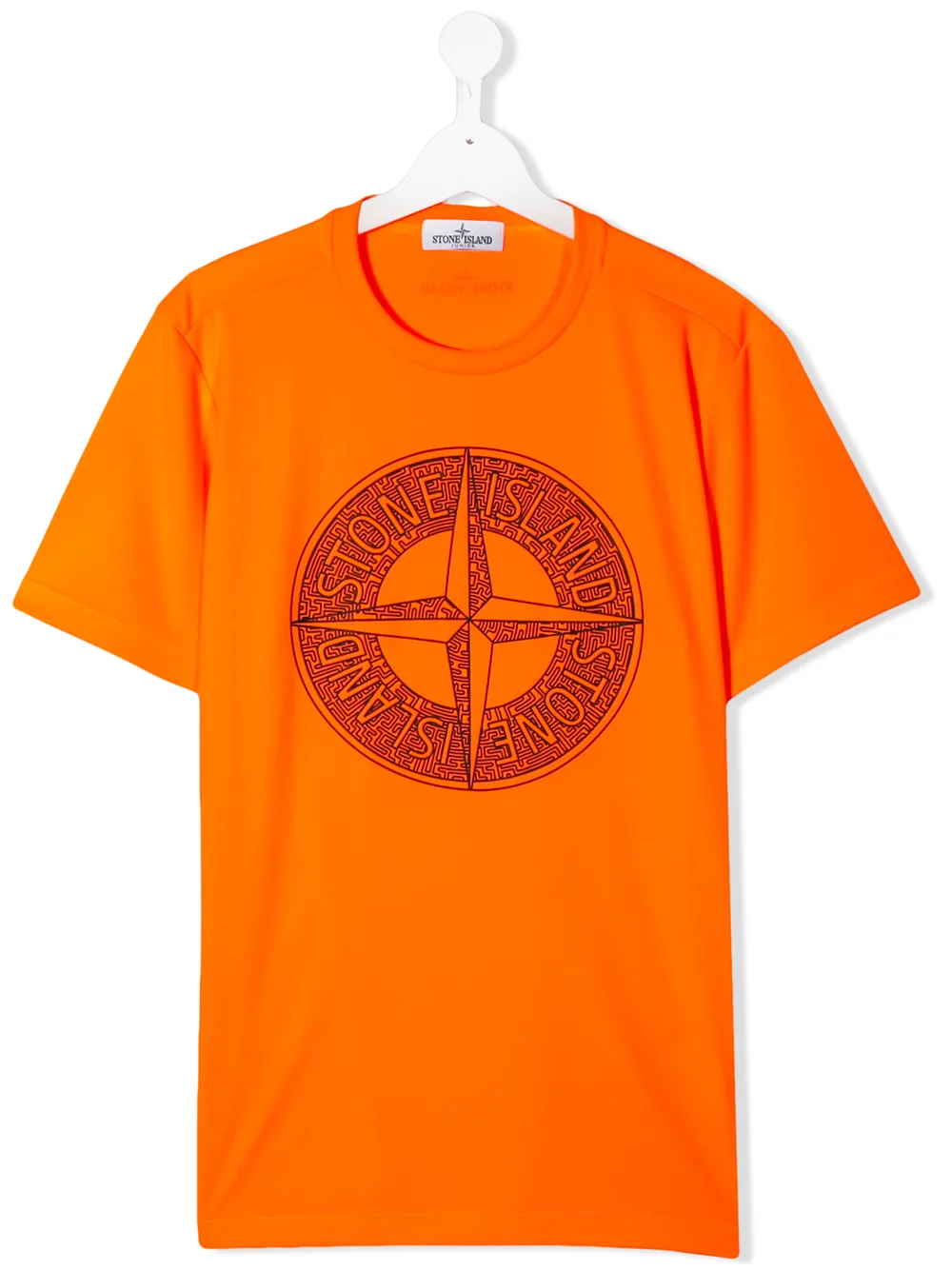 STONE ISLAND TEEN COMPASS-PRINT T-SHIRT