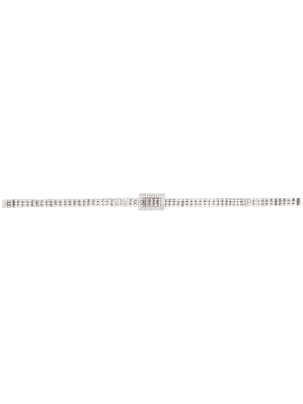 B-Low The Belt slim style studded belt | Silver | Image 1