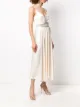 Paco Rabanne crystal-embellished satin midi dress