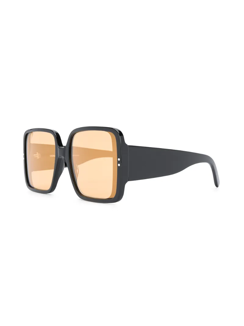 Courrèges Square Frame Sunglasses In Black