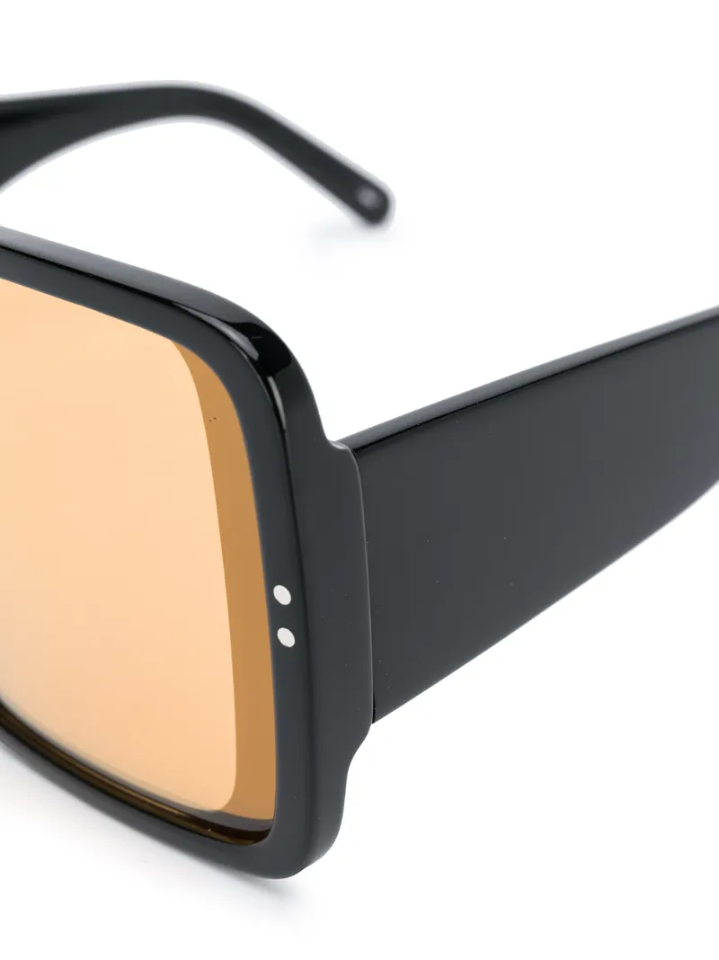 Courrèges Square Frame Sunglasses In Black