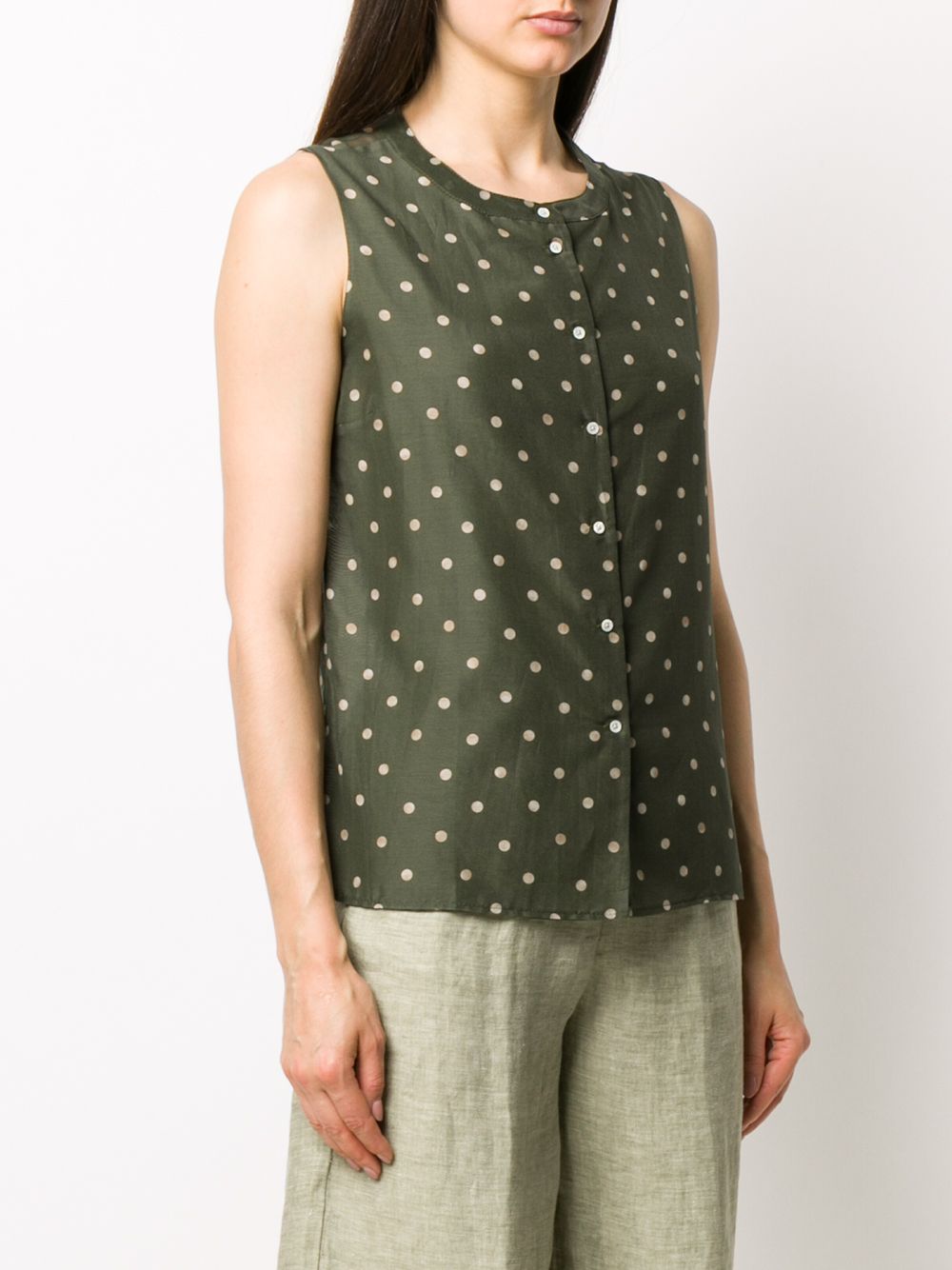 фото Massimo alba gingy polka dot blouse