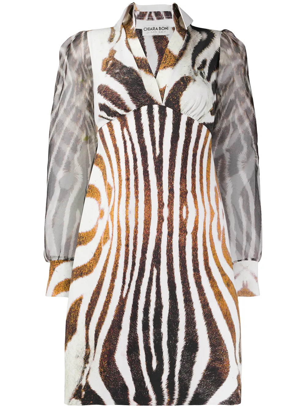 petite zebra print dress