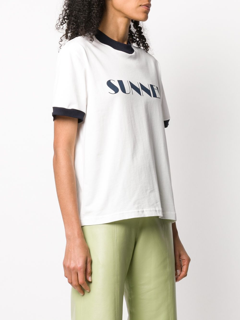 фото Sunnei logo print t-shirt