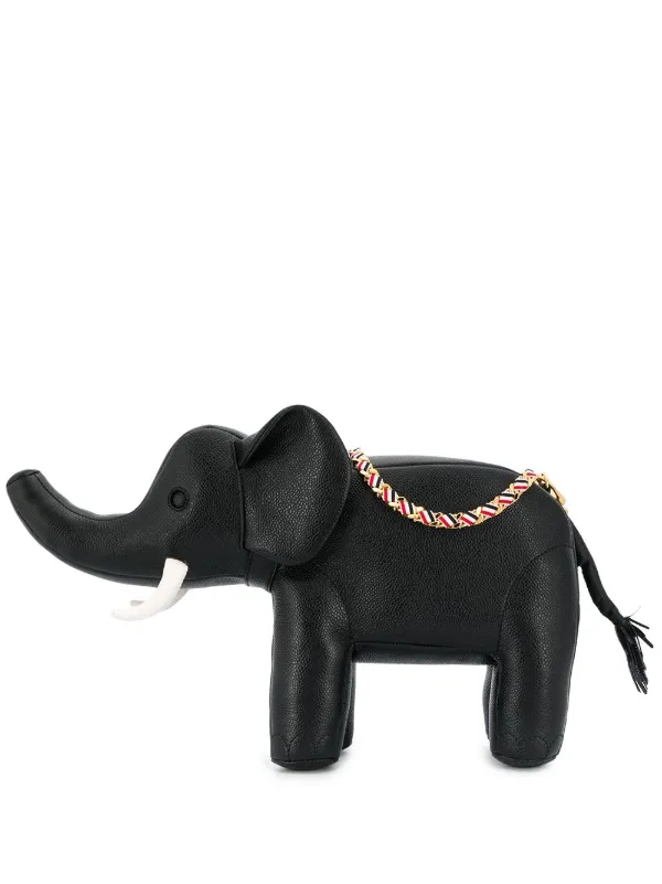 Thom Browne Elephant Chain Shoulder Bag in Black