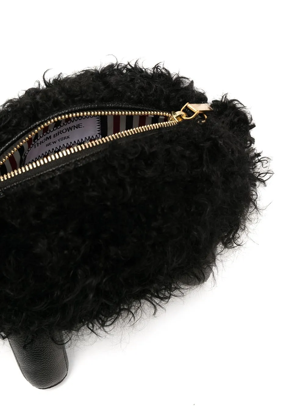 Thom Browne Small Sheep Shoulder Bag in Black, view 5
