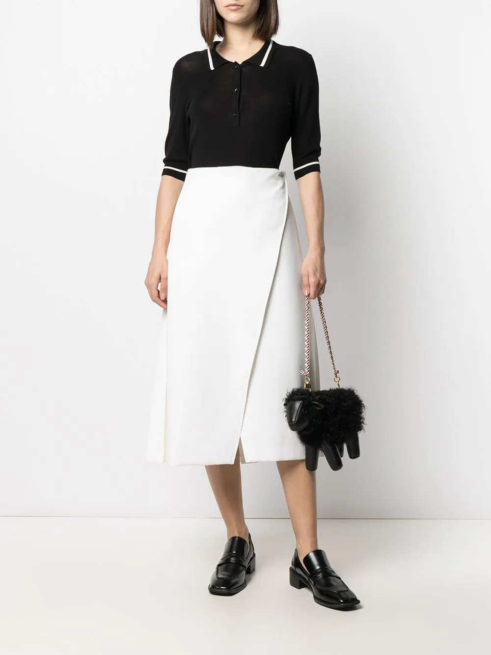 Thom Browne Sheep schoudertas - Zwart