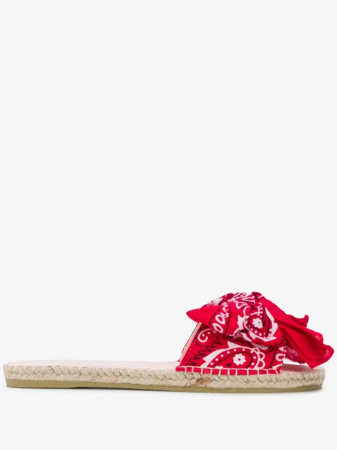 Manebi slippers à design noué